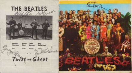 Beatles - signed auction lots