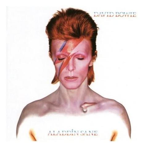 Brian Duffy - Aladdin Sane album cover:  David Bowie