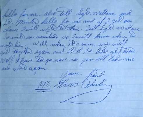 Elvis Presley handwritten letter